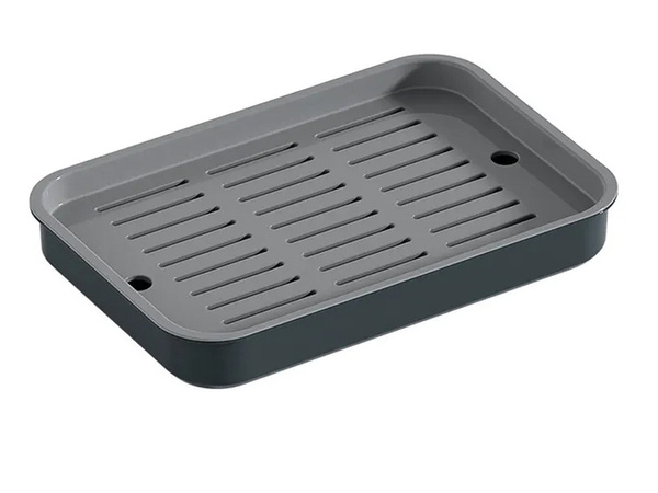 Two-layer kitchen tray drining rack for dishes vegetables fruit plastic