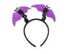 Halloween dress-up costume skirt bat headband black and purple