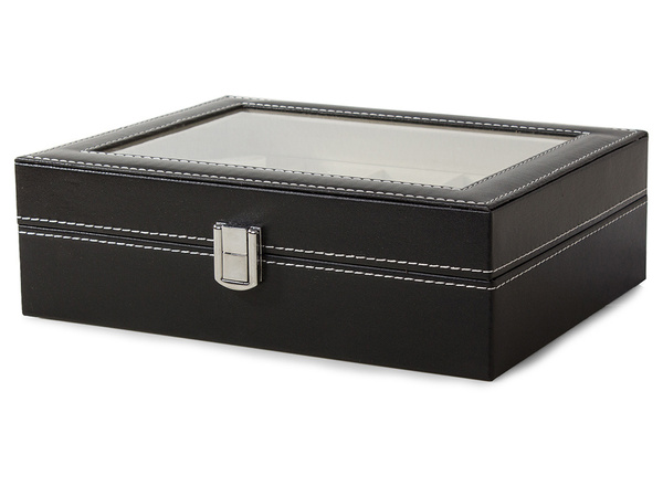 Szkatułka na zegarki organizer pudełko etui 10