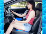 Orthopedic gel cushion for car seats