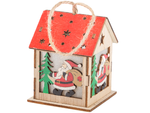 Arbre de noel suspendu en bois lanterne lumineuse decoration de noel mickey