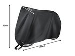 Protective waterproof bike cover 190x95 cm solid