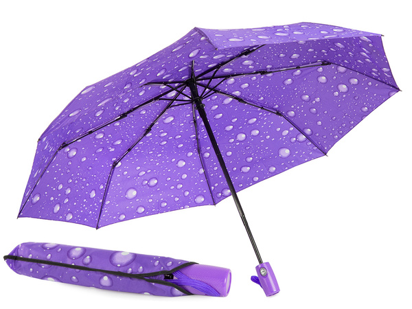Parapluie pliant parapluie automatique fibre de femme