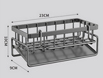 Koszyk do zlewu organizer na gąbki płyn przybory kuchenne ociekacz metalowy