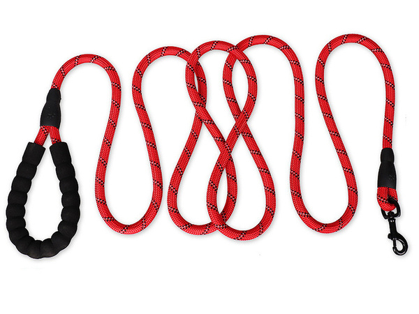 Strong dog training rope leash with handle reflector thick durable