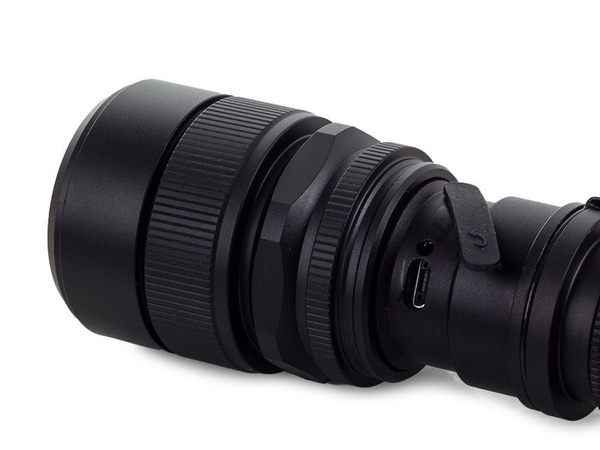 Bailong taktinis led įkraunamas usb žibintuvėlis l3-u3