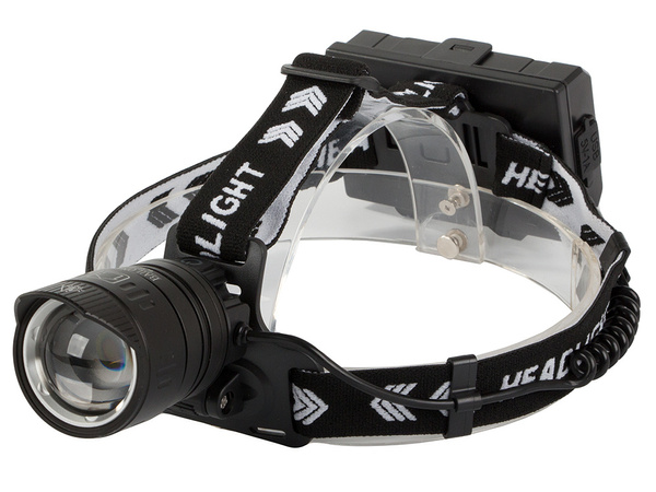 Latarka czołowa bailong led xhp360 powerbank zoom