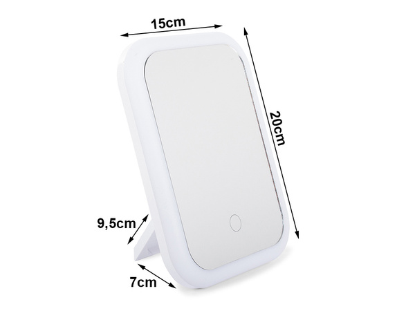 Miroir de maquillage éclairé par led