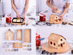 Gingerbread house christmas gingerbread cutters nativity scene hut