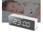 Led alarm clock led timer led mirror alarm date 4in1