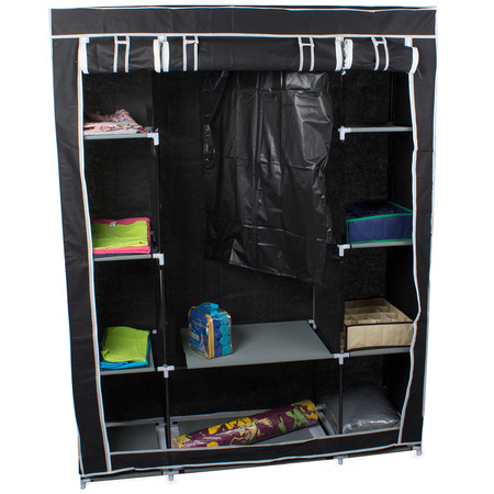 Textile folding wardrobe