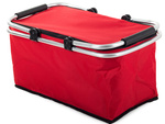 Thermal folding picnic basket insulating shopping basket