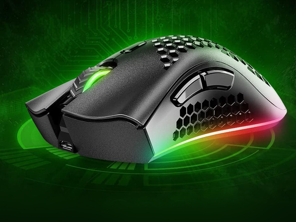 2,4 ghz bezdrôtová laptopová myš optický senzor iluminácia