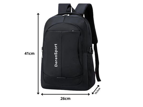 Rucsac urban școală tineret sport 10l negru 2 compartimente pentru laptop