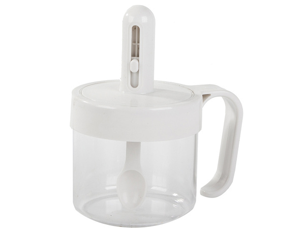 Récipient à épices pour la cuisine avec cuillère à soupe gobelet avec fermeture d'oreille