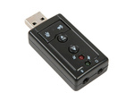 Tarjeta de sonido usb 7.1 micrófono conector para auriculares