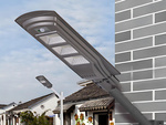 Lampadaire solaire lanterne led avec télécommande détecteur de mouvement et de crépuscule ip65