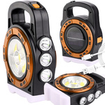 Solárna baterka prenosná dobíjateľná led svetlo powerbank reflektor energie