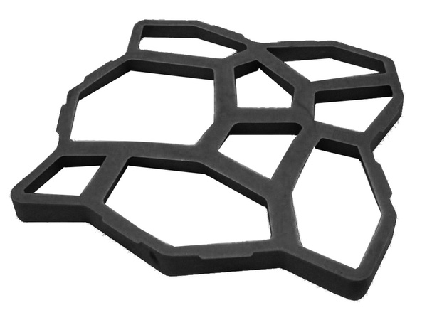 Mold for stone paving stone concrete cat's head