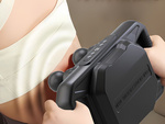 Kraftvolles körper-massagegerät 4 köpfe 20 stufen der stärke + 6 pulsmodi usb