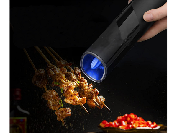 Gravity electric pepper mill for salt