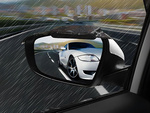 Universal rain cover for car mirrors, 2 pieces