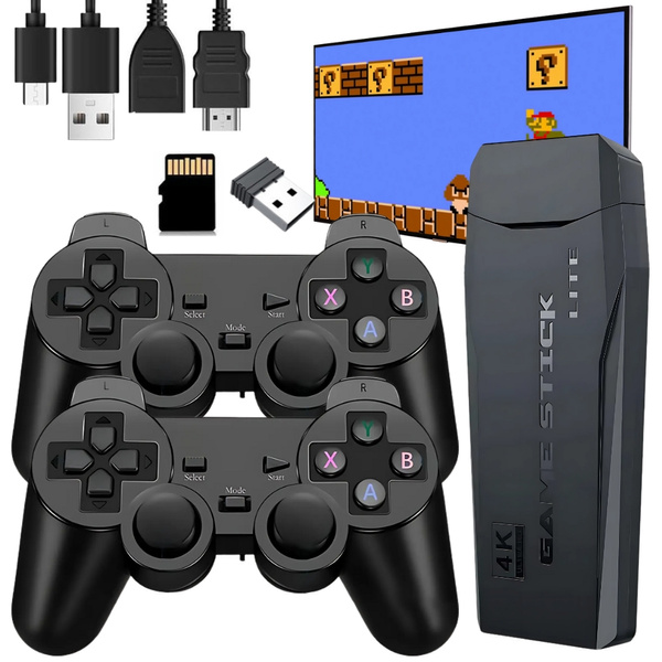 Tv consola videojuegos pistola 2 pads para tv av retro