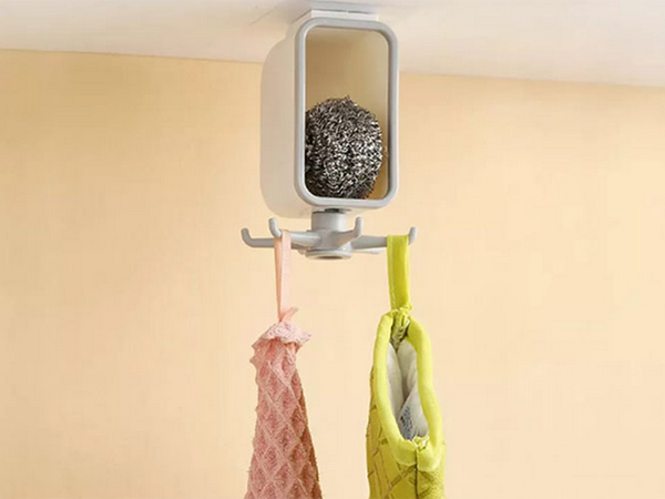 Cintre de cuisine porte-outils rotatifs étagère