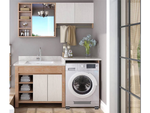 Movable base for washing machine stand on wheels