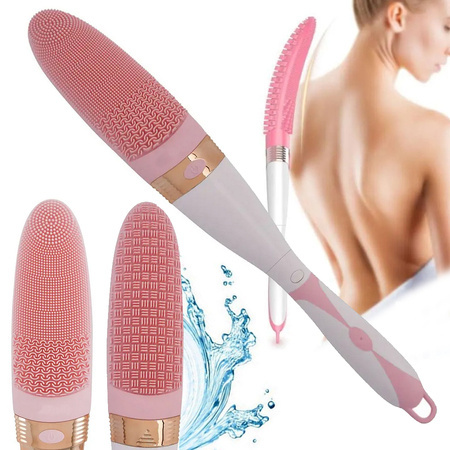 Silicone back massager brush