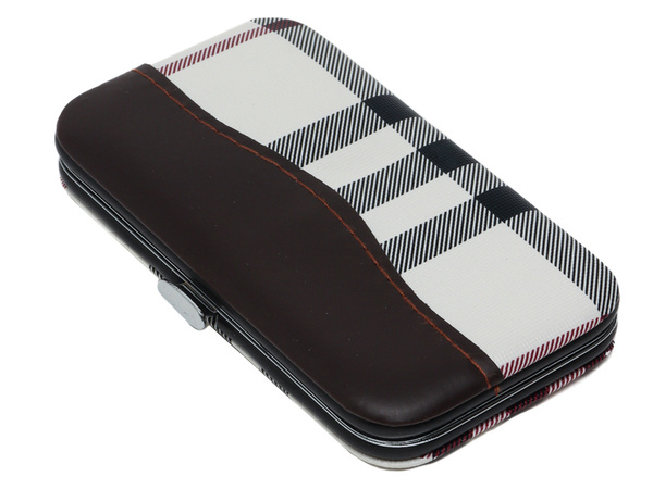 Zestaw do paznokci przybornik manicure pedicure etui cążki 7 elementów