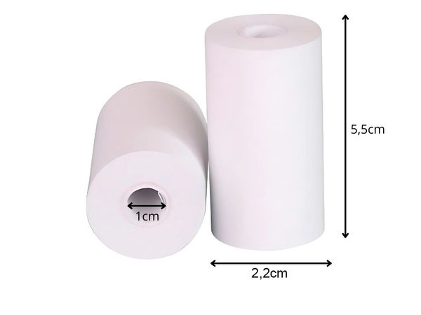 5db hőpapír utántöltő mini hőnyomtatóhoz nyomtatásś 55mm 5 tekercs