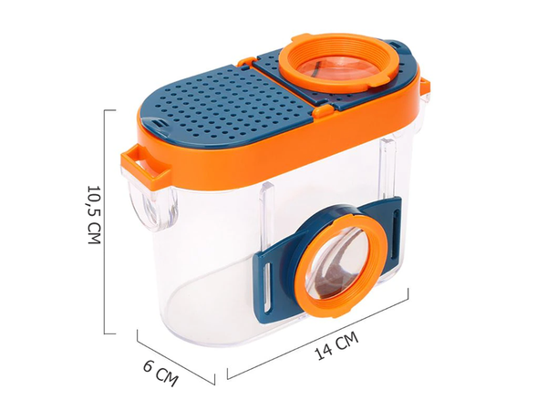 Magnifying glass insect magnifying glass container