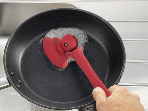 Brosse à récurer pour casseroles, poêles et casseroles brosse à récurer de cuisine solide