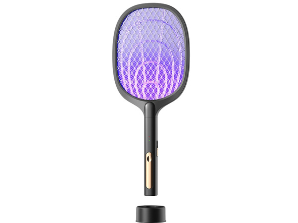 Elektrische fliegenklatsche für mücken motten insekten mit uv-lampe mit ständer
