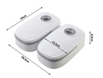 Double bowl for dog cat automatic food dispenser timer large