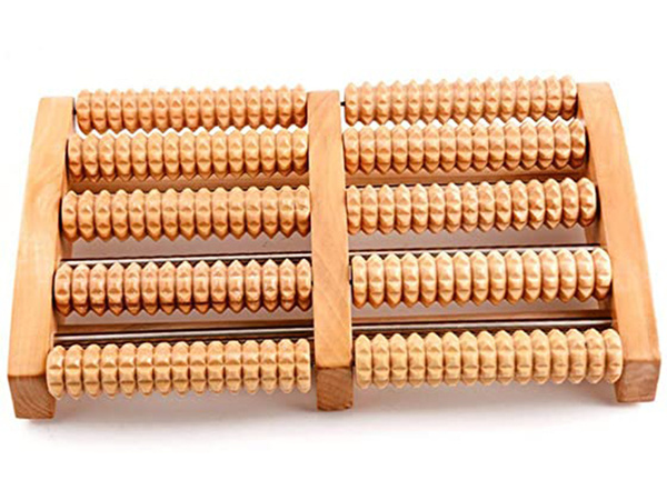 Traditional wooden foot massager roller 2x5