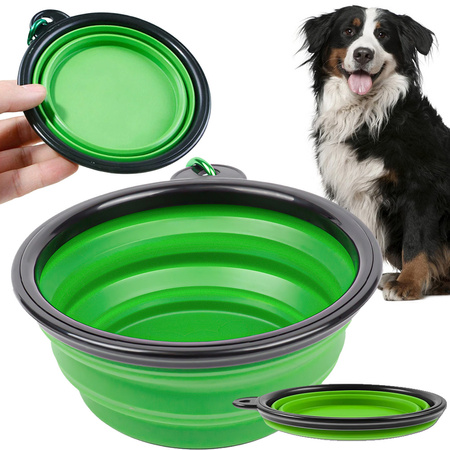 Écuelle en silicone pour chiens pliable carabinieri 400ml