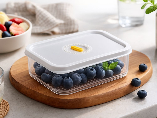 Recipient pentru alimente cu capac etanș organizator de bucătărie 600 ml