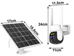 Saulės kamera wifi ip lauko rotacinė kamera wifi priartinimo judesio detektorius ip66