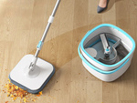 Mop rotary 360° cu ștergător turbo ștergător turbo rotary pack 2 x microfibra
