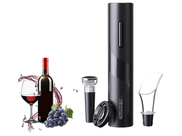 Electric corkscrew wine opener set