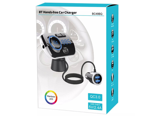 Bluetooth usb 5.0 multifuncțional transmisor fm 8in1