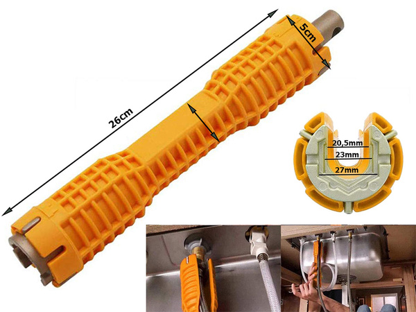 Socket spanner for installation of faucet taps