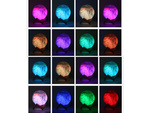 3d rgb luna nočna luč z daljinskim upravljalnikom