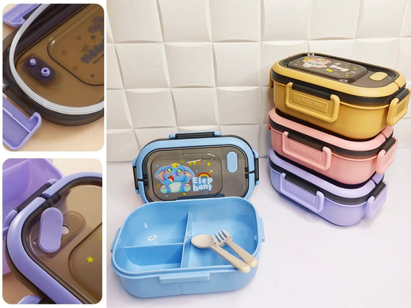 Lunchbox hommikusöögi konteiner lõunasöögi lahtritega söögiriistad