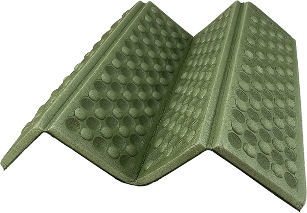 Foam folding hiking mat thermal seating carimata in the mountains