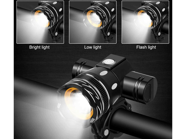 Bike light led t6 set front rear