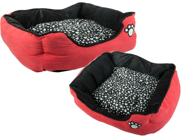 Plüschbettwäsche hundebett mit ausziehbarem kissen weich bequem