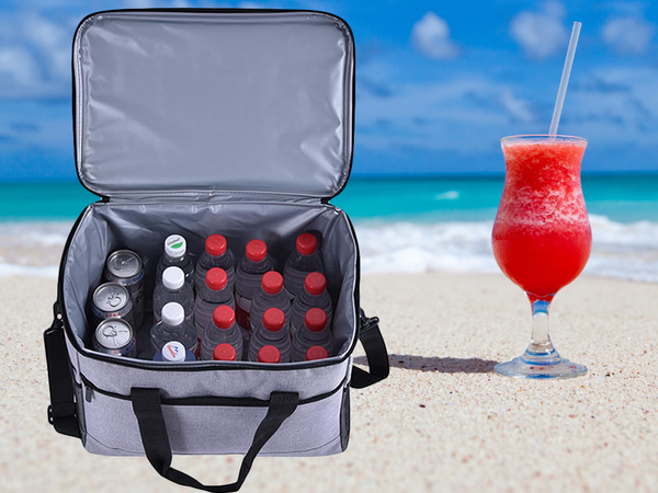 Torba termiczna lunch box jedzenie piknikowa na plażę na picie lodówka 16l